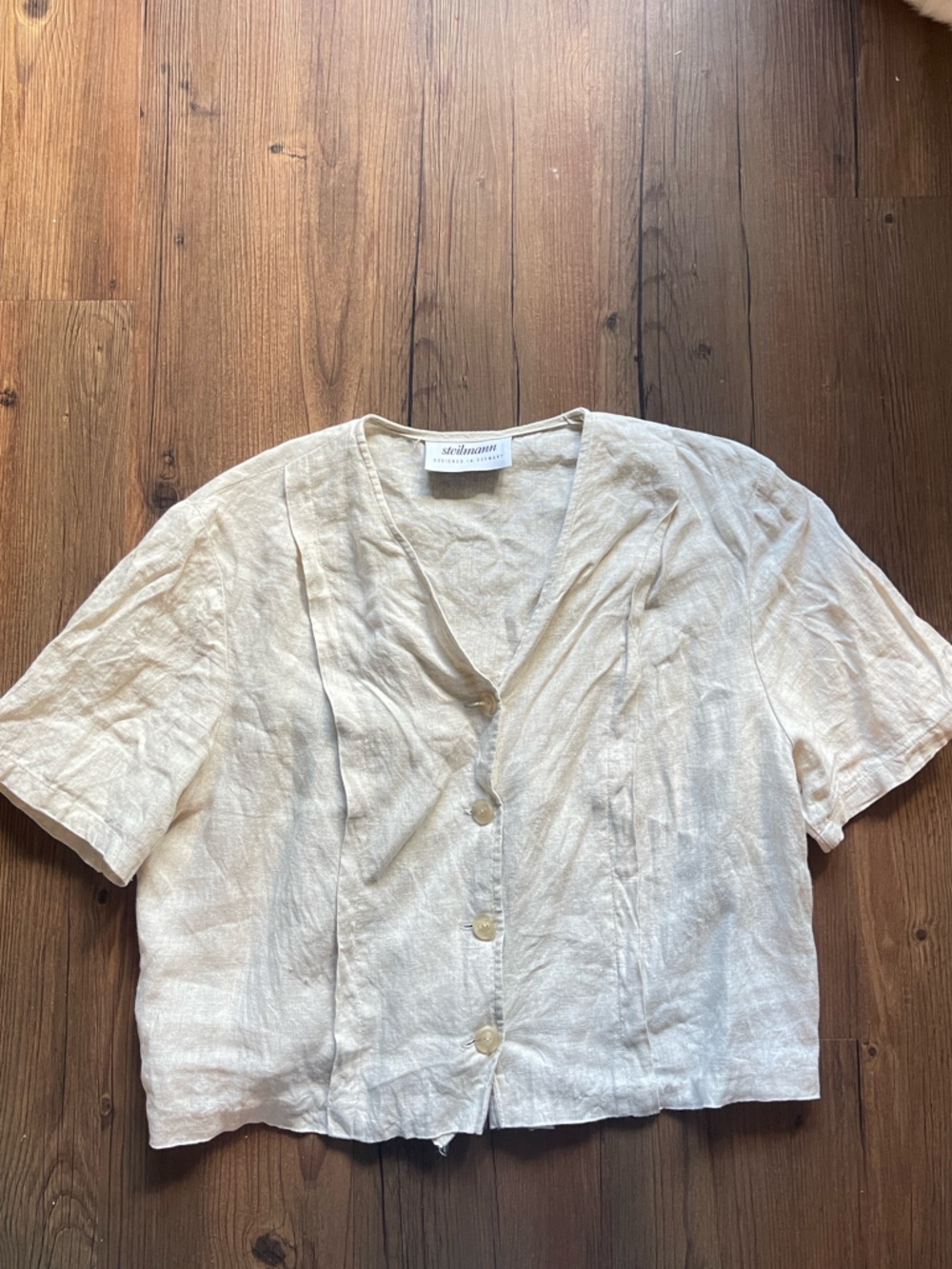 Steilmann Linen Short-Sleeve Button-Down
